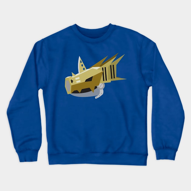 Digimon Adventure #015 Metalseadramon Crewneck Sweatshirt by manuel.rosales.dg@gmail.com